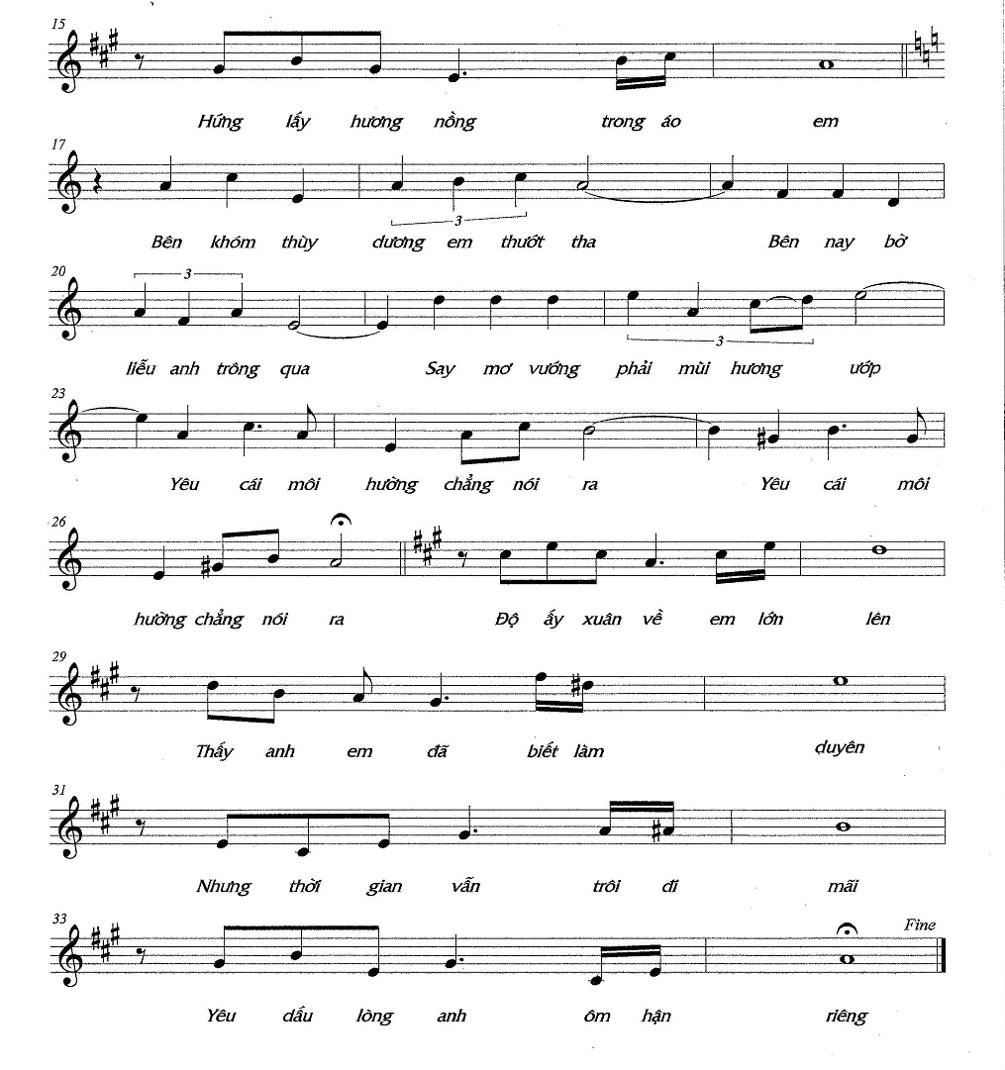 Sheet nhạc Âm Thầm 2